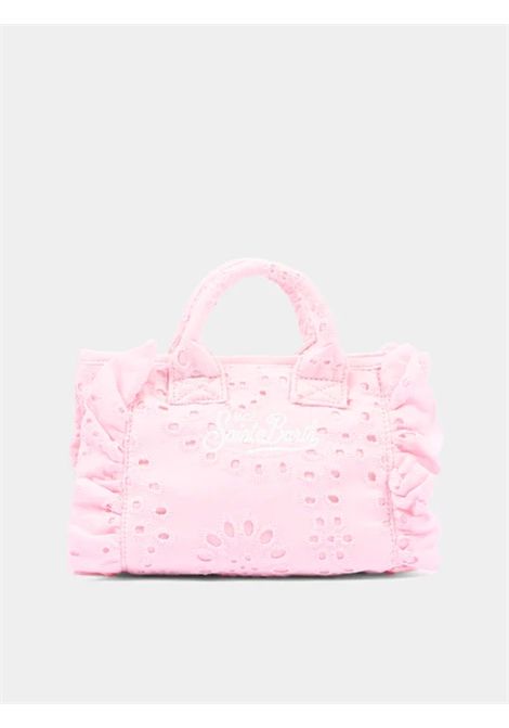 Borsa Mini in Sangallo SAINT BARTH | VAMI018 VANITY MINI VOLANT02531L COTTON FLOWER EMBROIDER
